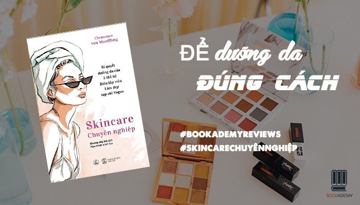 Hình ảnh bộ sản phẩm làm đẹp được giới thiệu trong sách