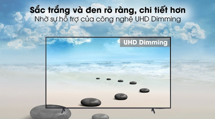 Smart Tivi Samsung 60 inch 4K UA60AU8000 công nghệ đèn nền