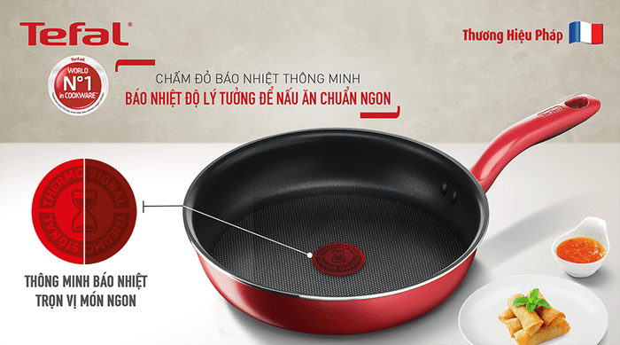 Hình ảnh minh họa chảo Tefal – Thiết kế sang trọng, chất lượng chuẩn Âu