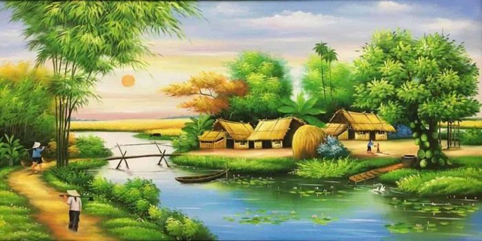 Hình ảnh minh họa: Cảnh quê ngày hè