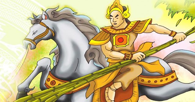 Hình ảnh minh họa: Thánh Gióng cưỡi ngựa sắt (Nguồn: Internet)