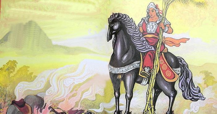 Hình ảnh minh họa: Thánh Gióng đánh giặc (Nguồn: Internet)
