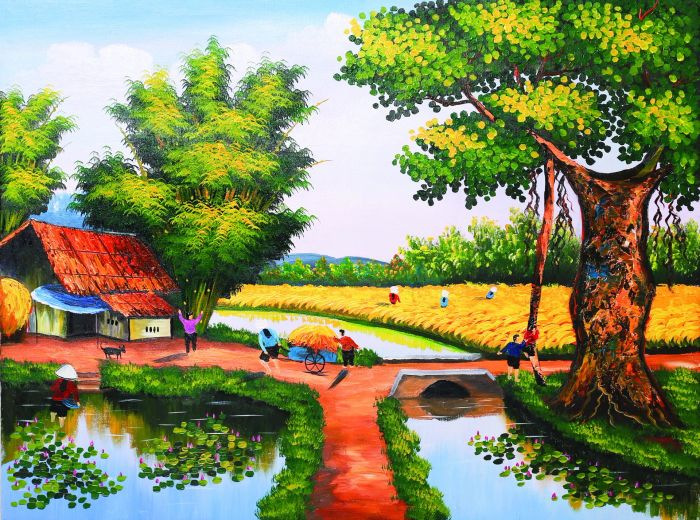 Hình ảnh minh họa: Cảnh sắc quê hương thanh bình