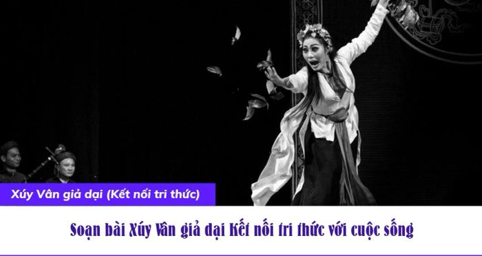 Tranh minh họa tái hiện cảnh Xúy Vân giả điên (Nguồn: Bảo tàng Văn hóa Dân gian Việt Nam)