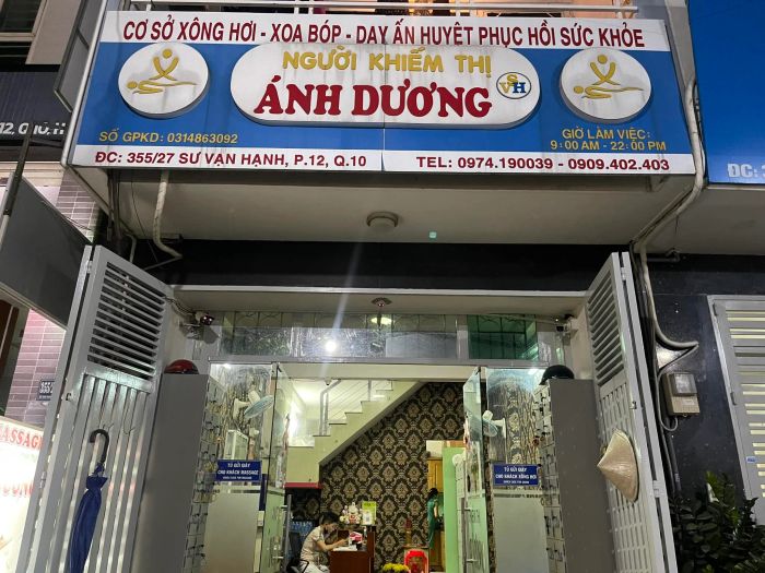Hình ảnh không gian ấm cúng tại Massage Khiếm Thị Ánh Dương
