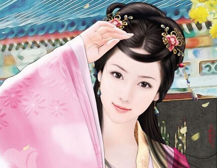 Hình ảnh minh họa số 1: Vẻ đẹp Thúy Kiều qua nét vẽ truyền thống (Nguồn: Sưu tầm)