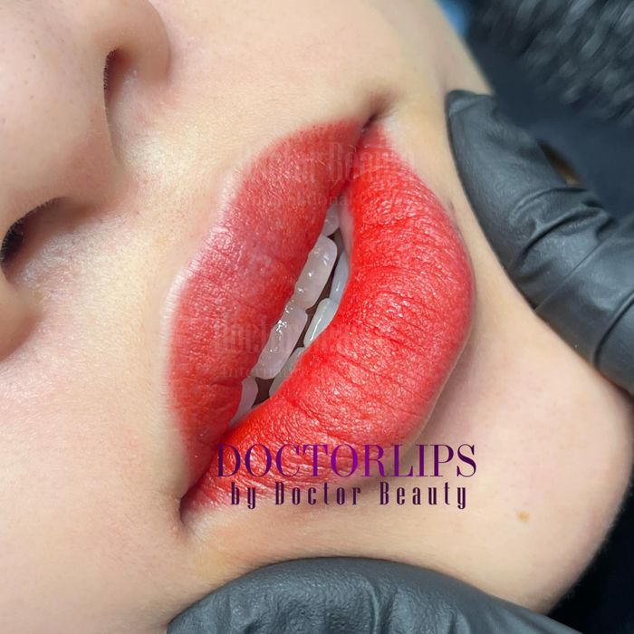 Hình ảnh quy trình phun xăm chuẩn y khoa tại Doctor Beauty