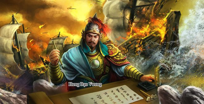 Tranh minh họa Hưng Đạo Đại Vương Trần Quốc Tuấn