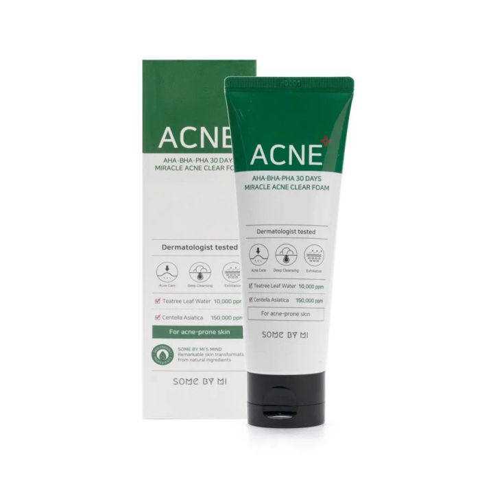 Hình ảnh thực tế Sữa Rửa Mặt Some By Mi AHA-BHA-PHA 30Days Acneclear Foam
