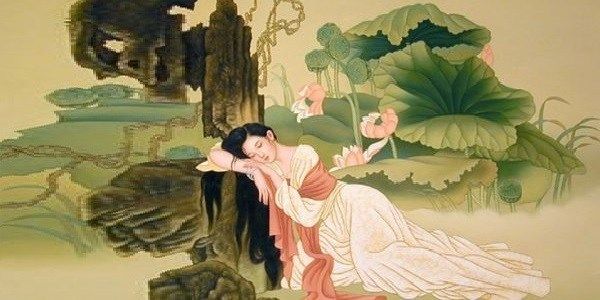 Hình ảnh minh họa nghệ thuật về nhân vật Vũ Nương (Nguồn: Sưu tầm)