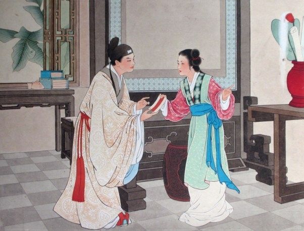 Tranh minh họa sống động về Vũ Nương (Nguồn: Tổng hợp)