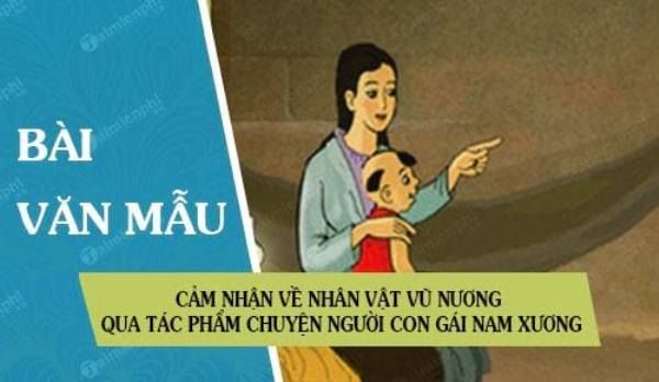 Hình minh họa sống động về nhân vật Vũ Nương (Nguồn: Sưu tầm)