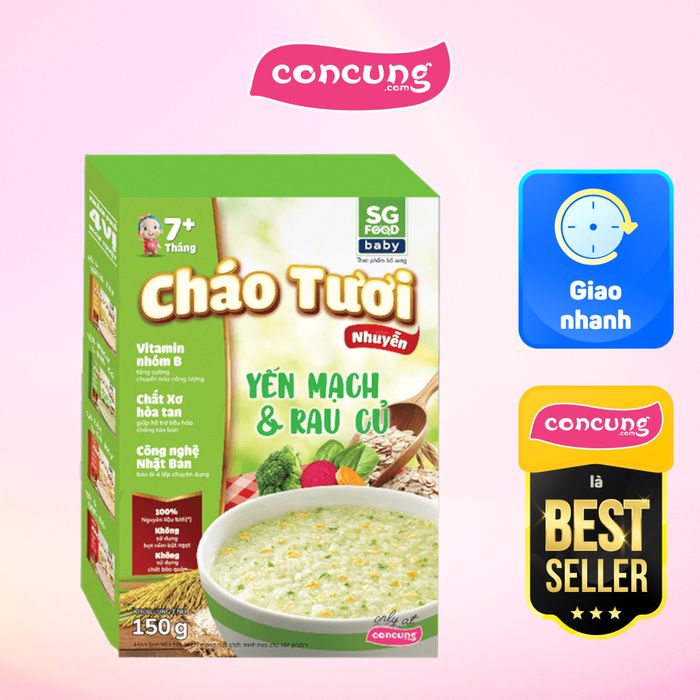 Cháo Tươi Nhuyễn Yến Mạch & Rau Củ SGFood - Hình ảnh sản phẩm tươi ngon