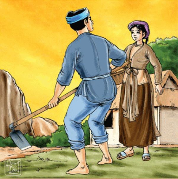 Tranh minh họa nghệ thuật về Vũ Nương (Nguồn: Tổng hợp)