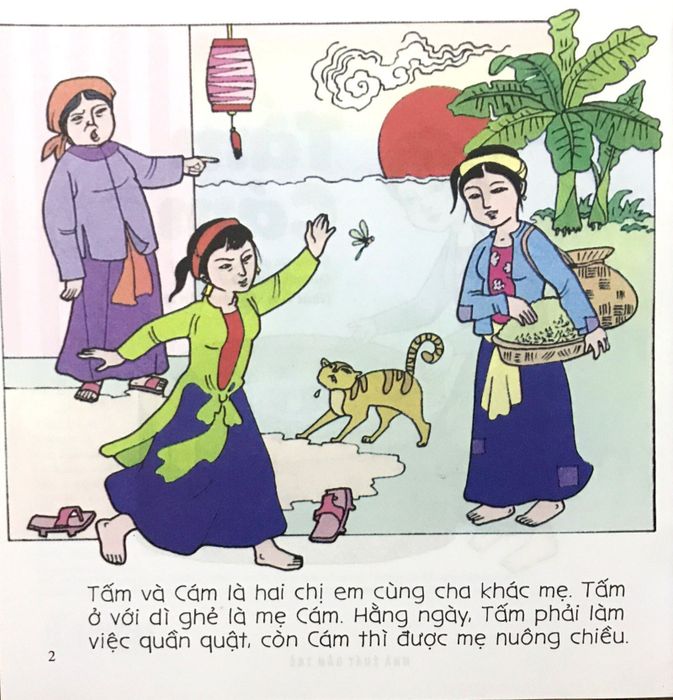 Hình ảnh minh họa: Cám và Tấm trong câu chuyện cổ tích