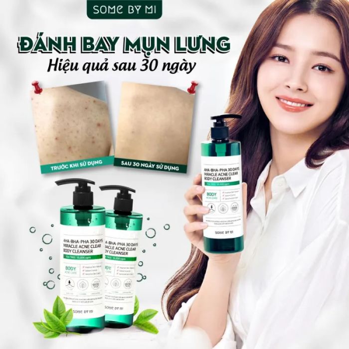 Sữa Tắm Some By Mi AHABHAPHA 30 Days Miracle Acne Clear Body Cleanser 400g - Ảnh 1