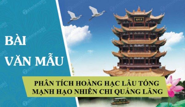 Tranh minh họa: Cảnh tiễn biệt lầu Hoàng Hạc (Nguồn: Di sản nghệ thuật Trung Hoa)