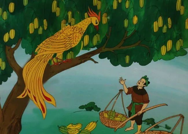 Tranh minh họa truyện cổ tích Cây khế (Nguồn: Internet)