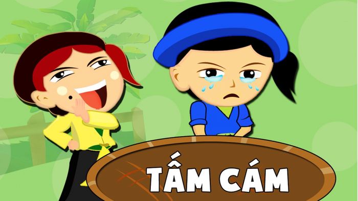 Hình ảnh minh họa: Cám và Tấm trong câu chuyện cổ tích