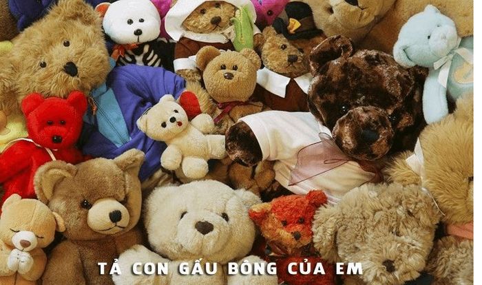 Hình ảnh chú gấu bông khổng lồ dễ thương