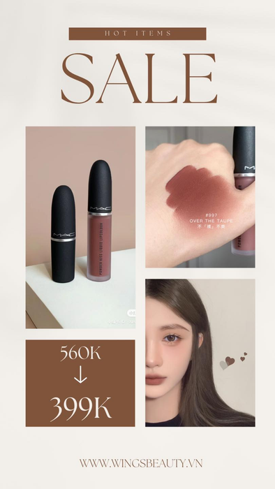 Bộ sưu tập mỹ phẩm đa dạng tại Wings Beauty & Makeup