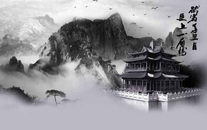 Tranh minh họa: Cảnh tiễn biệt trên sông Trường Giang (Nguồn: Di sản nghệ thuật Trung Hoa)