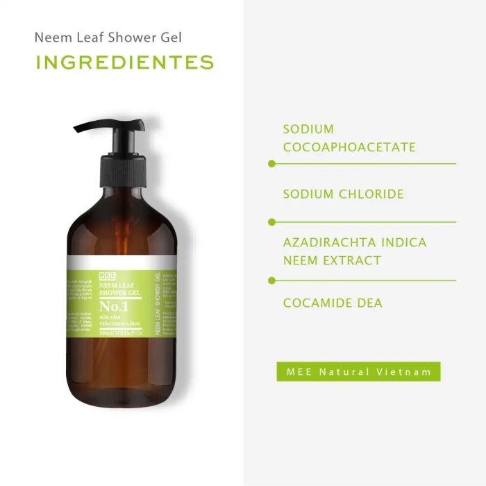 Sữa Tắm Mụn Lưng 100% Thảo Mộc Thiên Nhiên MEE NATURAL 500ml - Ảnh 2