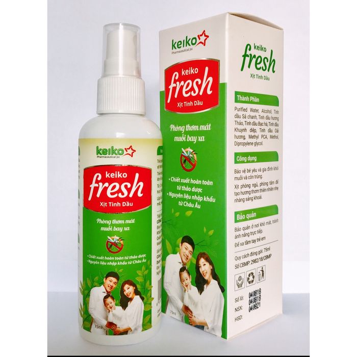 Xịt Tinh Dầu Keiko Fresh - Hình Ảnh 2