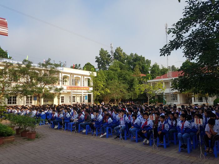 Không gian học tập sáng tạo và các hoạt động ngoại khóa tại THCS Hòa Chung