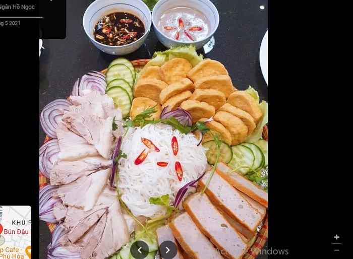Hình ảnh mẹt bún đậu thơm ngon tại Bờm 2
