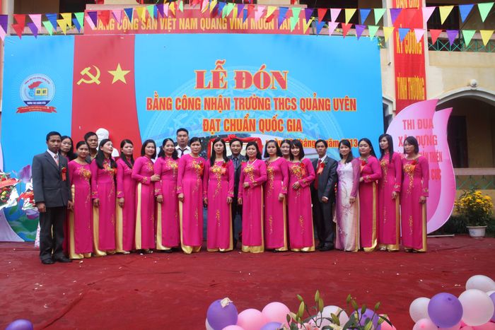 Toàn cảnh Trường THCS Quảng Uyên - Nơi chắp cánh ước mơ