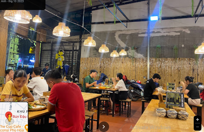 Hình ảnh không gian ấm cúng tại Bún Đậu Bờm 2