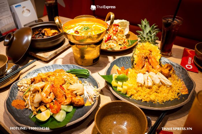 Hình ảnh ấn tượng về không gian ẩm thực tại ThaiExpress