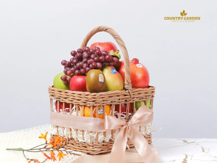 Bộ sưu tập giỏ quà trái cây nghệ thuật tại Country Garden