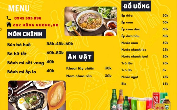 Không gian ấm cúng và món ngon đặc trưng tại Bon Bon Quán