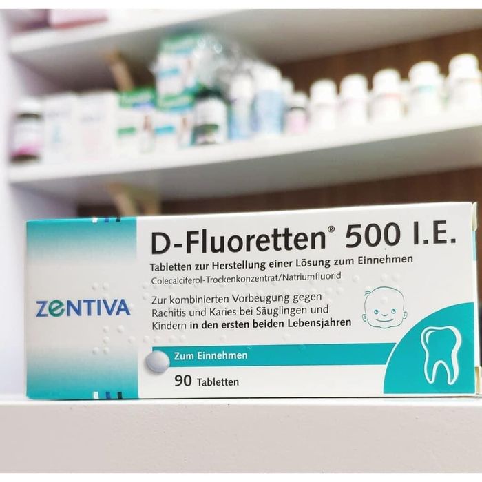 Hình ảnh bao bì Vitamin D Fluoretten 500 IE