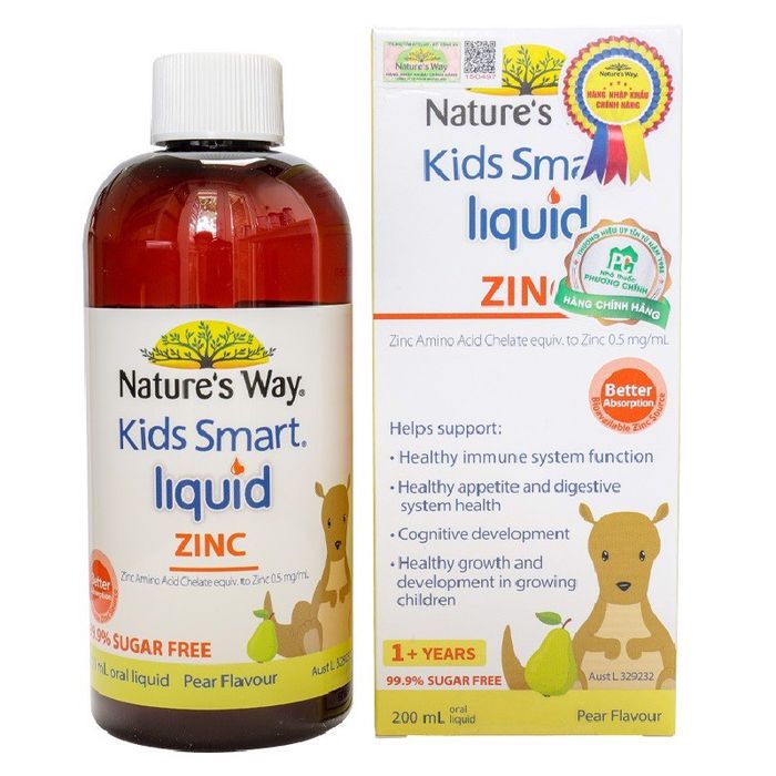 Nature's Way Kids Smart Liquid Zinc - Hình ảnh thực tế sản phẩm nhập khẩu chính hãng từ Úc