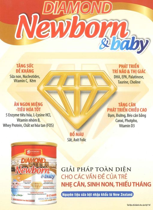 Ảnh minh họa Sữa Diamond Newborn & Baby – Sản phẩm được tin dùng bởi các mẹ thông thái