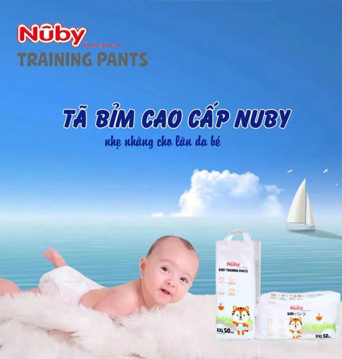 Hình ảnh thực tế Bỉm Tã Quần Nuby phiên bản mới