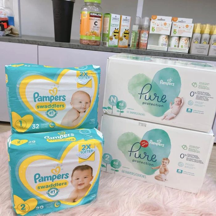 Hình ảnh thực tế Tã bỉm Pampers phiên bản cao cấp