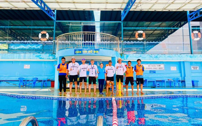 Hình ảnh hệ thống hồ bơi đạt chuẩn quốc tế tại Tây Nguyên