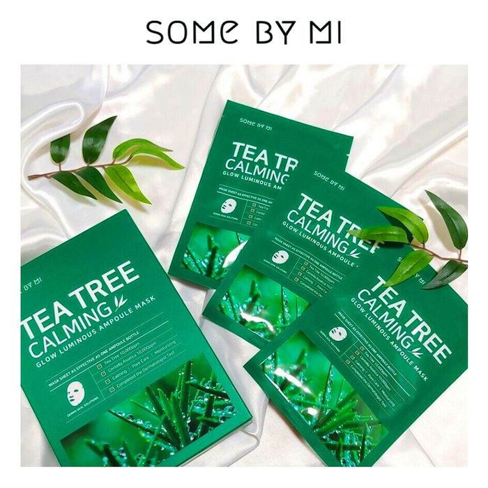 Hình ảnh mặt nạ Some By Mi Tea Tree Calming Glow Luminous Ampoule Mask