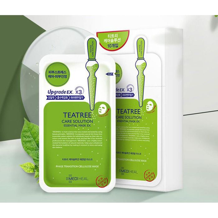 Hình ảnh mặt nạ giấy Mediheal Teatree Care Solution Essential Mask EX