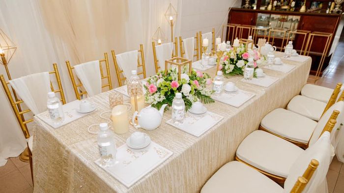 Hình ảnh không gian tiệc cưới lãng mạn từ MonRose Wedding & Event