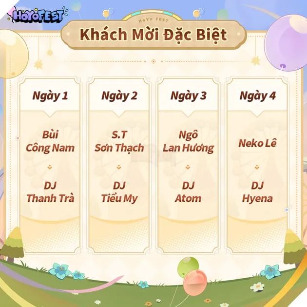 HoYo FEST 2025: Sự Kiện Được Trông Đợi Nhất Của HoYoverse Tại Đông Nam Á Chính Thức Trở Lại Vào Tháng 7!