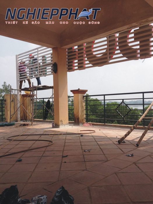 Hình ảnh dự án biển quảng cáo tòa nhà tiêu biểu của Nghiệp Phát