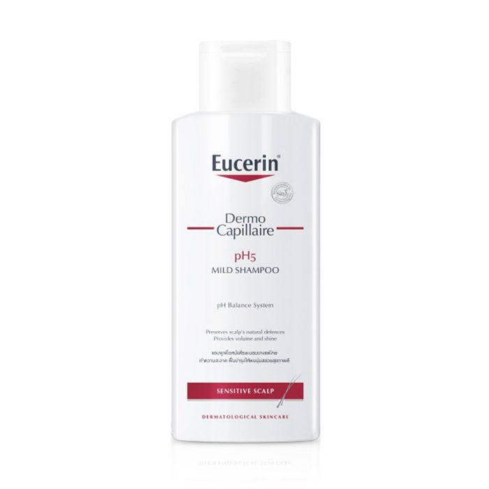 Hình ảnh thực tế: Eucerin pH5 Mild Shampoo cho da đầu nhạy cảm