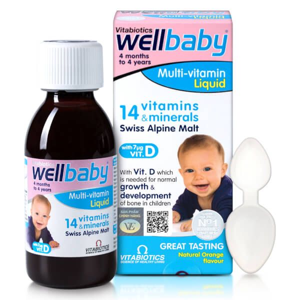Hình ảnh minh họa sản phẩm Wellbaby Multi-Vitamin Liquid phiên bản mới