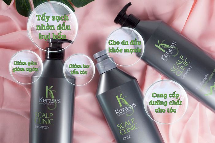 Hình ảnh thực tế: Bộ dầu gội xả Kerasys chuyên biệt cho da đầu nhạy cảm