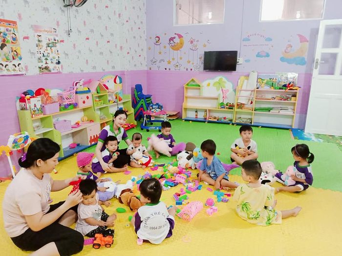 Không gian vui chơi an toàn tại Nhóm trẻ Cà Tím